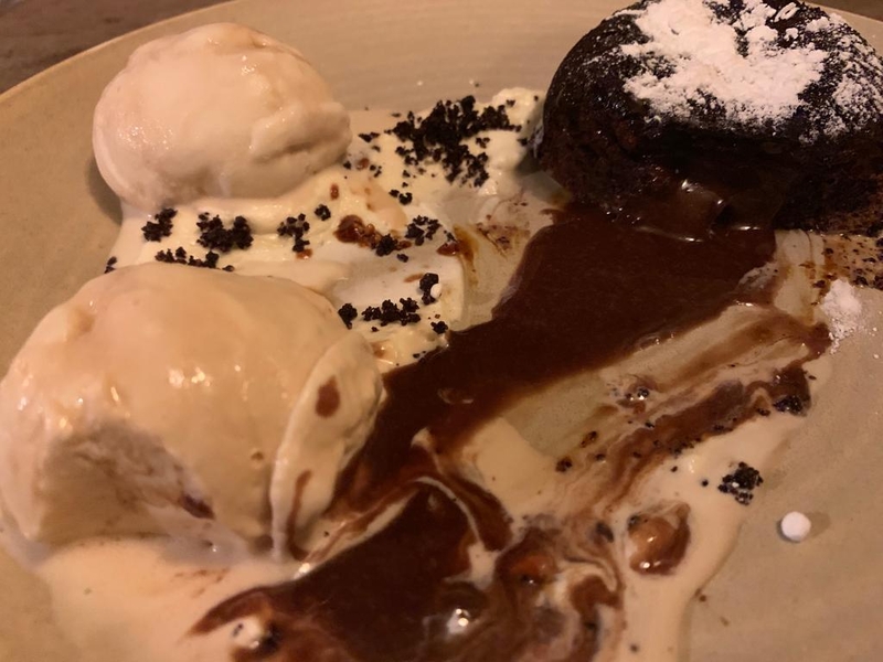 2019 10 24 Fenwick Steak Night Chocolate Pudding Melting
