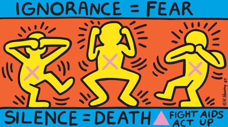 2018 11 12 Keith Haring Ignorance Fear 1989 Copyright Expired